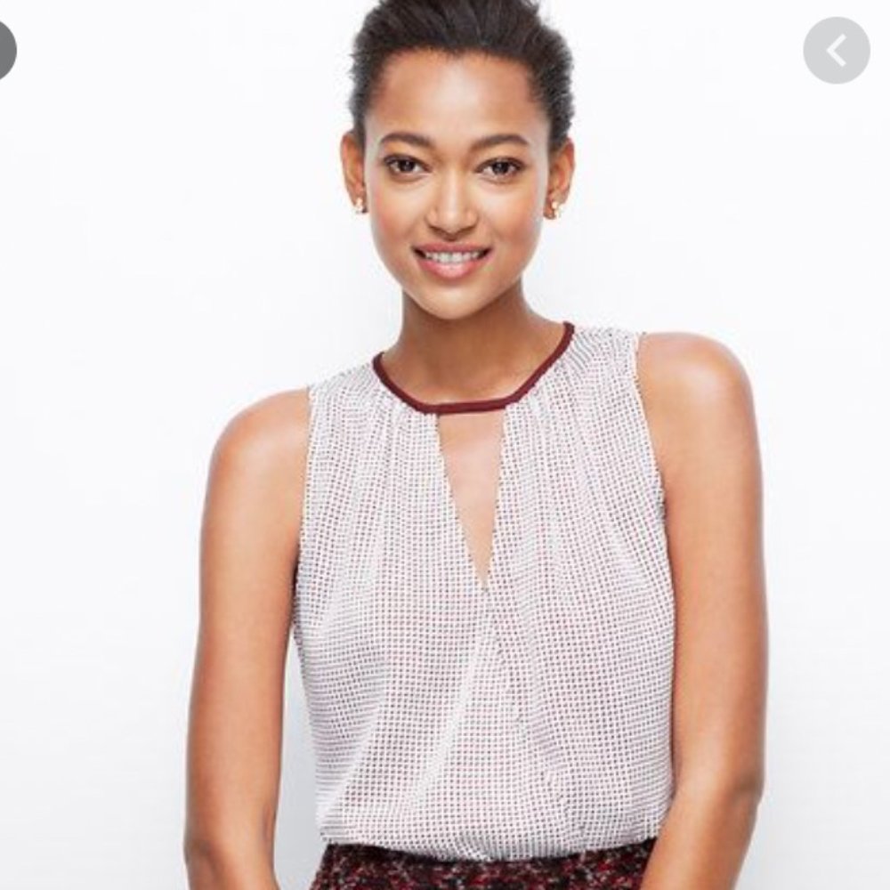 EUC! Ann Taylor Faux Wrap Sleeveless Top SP